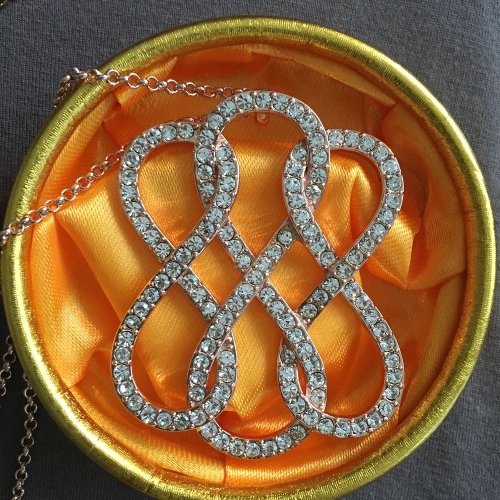 Triple Harmonies Rose Gold Necklace